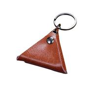 FOVAOK Étui pour médiator avec cordes, accessoires pour clés, ukulélé, médiators en cuir, porte-clés pour homme, Orange, Taille unique