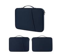 FOVAOK Housse de protection antichoc pour tous les modèles d'ordinateurs portables 11/13" (bleu foncé/noir, L)