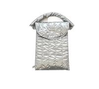 FOVAOK Housse de protection rose pour ordinateur portable 12/13/14" - Sac de transport étanche pour ordinateur portable (argent, 30,5 cm)