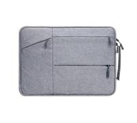 FOVAOK Housse de transport pour ordinateur portable 15,6" adaptée à tous les modèles d'ordinateurs de 15,6" pour homme et femme, gris clair, 38 x 26 x 2 cm