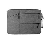 FOVAOK Housse de transport pour ordinateur portable et tablette de 13 à 15,6" en tissu hydrofuge durable pour les affaires, les loisirs, l'école (gris foncé, 15,6")