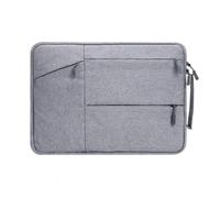 FOVAOK Housse de transport pour ordinateur portable et tablette de 13 à 15,6" en tissu hydrofuge durable pour affaires, décontracté, école (gris clair, 30,5 cm)