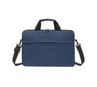 FOVAOK Housse de transport pour ordinateur portable et tablette de 13 à 17" en tissu hydrofuge durable pour affaires, décontracté, école (bleu foncé, 15,6")