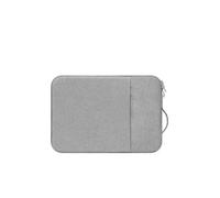 FOVAOK Housse pour ordinateur portable compatible avec 13/14/15/16", adaptée à tous les modèles d'ordinateurs avec poche (gris clair, 14")