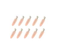 FOVAOK Lot de 10 pinces à cheveux basiques sans pli pour femmes et filles - Coiffure de maquillage sans courbure - Accessoires pour cheveux tendance (PT5004-Rose 10 pièces)