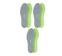 FOVAOK Lot de 2/10 semelles orthopédiques unisexes en mousse à mémoire de forme respirantes, désodorisantes, anti-transpiration, accessoires de chaussures de sport (gris, 43-44)
