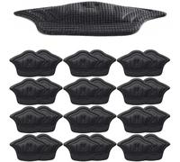 FOVAOK Lot de 2/20 semelles intérieures - Coussinets de talon pour chaussures de sport taille réglable - Coussin pour soulagement de la douleur - Autocollants de protection du talon (noir, 10 mm, 5