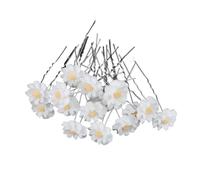 FOVAOK Lot de 20 pinces à cheveux élégantes en forme de U en métal pour femme avec perles et cristaux (20 épingles 12)