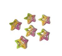 FOVAOK Lot de 3/10/12 pinces à cheveux colorées en forme d'étoile BB Y2K pour femmes et filles - Barrettes latérales - Pinces à cheveux pour enfants (gris foncé)