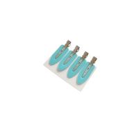 FOVAOK Lot de 4 pinces à cheveux sans couture sans couture pour maquillage et lavage du visage - Pour femmes et filles (bleu clair)
