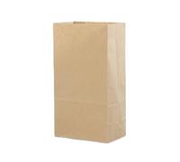 FOVAOK Lot de 50 sacs d'emballage en papier kraft coloré à fond carré pour mariage, bonbons, bonbons - Rouge - 24 x 13 x 8 cm