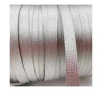 FOVAOK Manchon de blindage en métal tressé anti-ondes pour tuyau réseau anti-interférences couche de blindage en cuivre étamé (6 mm)