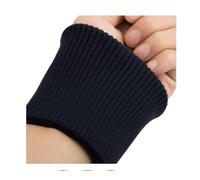 FOVAOK Paire de manchettes en tricot côtelé extensible, Garniture Vêtements, Veste, Manteau en Coton Extensible Épais, 1 Paire, 9 cm de Largeur, bleu foncé, taille unique