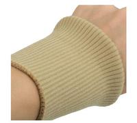 FOVAOK Paire de manchettes en tricot côtelé extensible, Garniture Vêtements, Veste, Manteau en Coton Extensible Épais, 1 Paire, 9cm de Largeur, camel, taille unique