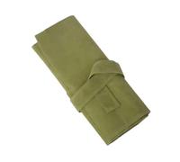 FOVAOK Pochette à ciseaux enroulable professionnelle en polyuréthane pour salon de coiffure, ciseaux de coiffure, étui, vert clair, 1PCS