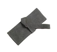 FOVAOK Pochette à ciseaux enroulable professionnelle en polyuréthane pour salon de coiffure, ciseaux de coiffure, étui, gris, 2 pièces