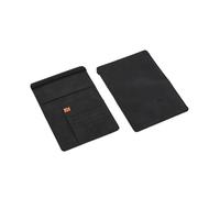 FOVAOK Portefeuille de voyage en cuir synthétique pour homme - Accessoires de voyage pour homme - Porte-cartes de visite, Noir , Taille unique