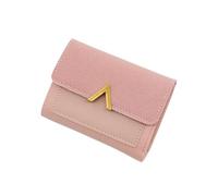 FOVAOK Portefeuille tendance court porte-monnaie pour femmes portefeuilles porte-cartes sac à main dames petit portefeuille femme moraillon mini embrayage fille sac d'argent, rose, Taille unique