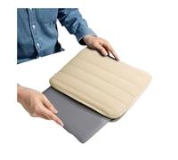 FOVAOK Sac pour ordinateur portable 13-14" - Résistant aux chocs - Haute capacité - Résistant aux chocs - Anti-chute - Pour homme et femme - Blanc