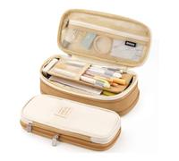 FOVAOK Trousse à crayons de grande capacité pour filles, bureau, étudiants, papeterie, fournitures scolaires, Rouge, Taille unique