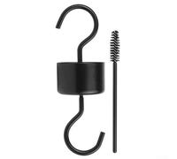 Fove à fourmis en acier inoxydable pour mangeoires à colibris - Protection contre les nuisibles rouge avec 3 crochets et 3 brosses, s'adapte à toutes les mangeoires à oiseaux suspendues (120 mm x 38