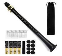 FOVERN1 Kit de saxophone de poche, mini saxophone portable, instrument professionnel avec 4 anches, tableaux de doigt, sac de transport pour amateurs et artistes professionnels (noir)