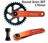 Fovno-Pédalier De Vélo Vtt 3mm,Plateau Décalé Rond Nardecadaptateurs Pour S233 Direct Mount X9 X0 Xx1 X01 170 175 Goblin Phantom - Type Orange Round 30t