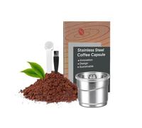 FOVNOT Inoxydable Acier Café Gélules, Réutilisable Expresso Gélules Rechargeable Café Capsule Compatible avec ILLY Café Machine pour Y1.1 Y3 Y5 X7.1 X9