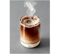 FOVNOT Mug Magnétique Auto-Agitateur, 300ml Verre Borosilicate Haute Résistance Mug électrique Rechargeable Avec Agitateur Agitateur Magnétique Intégré Idéal Pour Le Café, Le Lait, Le Cacao