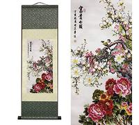 FOVNOT Peinture Chinois, Decoration Murale Salon Tableau Asiatique Decoration Murale Salon Deco Orientale Tableaux, Posters et Arts Décoratifs Tenture Murale