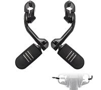 FOVPLUE Repose-pieds d'autoroute de 3,2 cm, longues chevilles inclinées réglables avec supports pour Harley Touring Street Glide Electra Glide Road King Softail CVO Dyna Trike VRSC Sportster avec