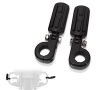 FOVPLUE Repose-pieds d'autoroute de 3,2 cm, repose-pieds réglable avec pinces de montage en P pour Harley Touring Softail Dyna Sportster Honda Kawasaki Suzuki Yamaha Indian Victory avec protection
