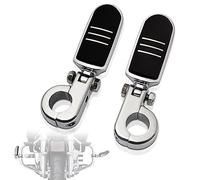 FOVPLUE Repose-pieds d'autoroute de 3,2 cm, repose-pieds réglable avec pinces de montage en P pour Harley Touring Softail Dyna Sportster Honda Kawasaki Suzuki Yamaha Indian Victory avec protection
