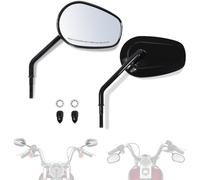FOVPLUE Rétroviseurs gauche et R pour les modèles Sportster Dyna Softail Touring Road Glide Electra Glide Road King Street Glide Fltrx Flhr Flhx 1982-2023 pour rétroviseurs latéraux Harley