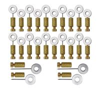 Fowecry Lot de 24 aiguilles de positionnement pour couture en cuir faites à la main