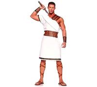 Foweknow Costume Caesar pour homme et femme - Costume romain vintage - Tenue de dieu grec - Soldat gladiateur - Tunique pour carnaval, Halloween, fête à thème, spectacle sur scène
