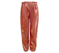 Foweknow Pantalon à paillettes pour femme - Élégant - Hip Hop Club - Pantalon de jogging brillant - Pour fête, club, Nouvel An - Avec cordon de serrage - Costume de carnaval - Costume de danse