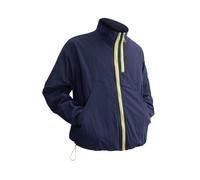 Foweknow Veste de transition pour homme - Patchwork - Bloc de couleurs - Coupe-vent - Veste d'extérieur baggy confortable - Veste de cyclisme - Veste de sport douce - Fermeture éclair - Veste