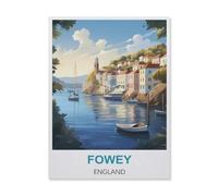 Fowey Angleterre,Puzzles pour Adultes Puzzle 1000 Pièces pour Adolescents Adultes Jeux De Puzzles Amusants uzzle en Papier Cadeaux De Noël Et d'anniversaire(50x70cm)-FF40