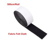 FOWinterO-Ruban de rechange en feutre de tissu souple pour voiture,grattoir,film de fenêtre,embau,raclette en vinyle,protecteur de bord,outils d'emballage de gril,5m - Type Black