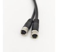 FOWIUNYE Câble de connecteur M8 4 broches femelle vers femelle, câble de moulage droit à code A, capteur aviation, câble électrique non blindé, 60 V 4 A, AC/DC, câble moulé industriel, 1 m AWG24 (1
