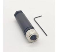 FOWIUNYE Connecteur femelle M8 à 3 broches, capteur de câble 8 mm, connecteur circulaire industriel IP67A, adaptateur droit non revêtu, connecteur AC/DC 60 V 4 A