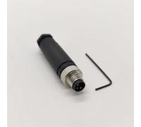 FOWIUNYE Connecteur mâle M8 à 3 broches, capteur de câble 8 mm, connecteur circulaire industriel IP67A, adaptateur de type droit non revêtu 60 V 4 A Connecteur AC/DC