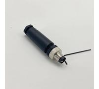 FOWIUNYE Connecteur mâle M8 à 4 broches, connecteur circulaire industriel de 8 mm IP67 A Code adaptateur de type droit Assemblage sur le terrain Capteur filaire non bloqué 60 V 4 A Connecteur AC/DC