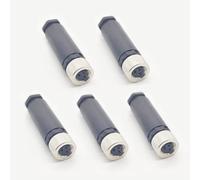 FOWIUNYE Lot de 5 connecteurs femelles M8 à 3 broches, assemblage de champ de code, capteur filaire, IP67, adaptateur de type droit non shiled 8 mm, connecteur circulaire industriel 60 V 4 A