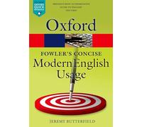 Fowler's Concise Dictionary of Modern English Usage - Paperback - F245z