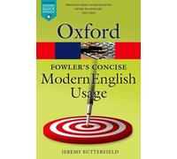 Fowler's Concise Dictionary Of Modern English Usage