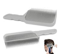 FOWSRHRG Lot de 2 peignes à estomper, peigne plat incurvé, bord poussant, dégradé de positionnement, peigne à cheveux pour la maison, salon de coiffure, pour homme, bricolage de coiffure, outils de