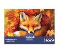 Fox 1000 Piece Jigsaw Puzzle for Adults Family Challenge Toys Stress Relief Puzzle Cultivate The Spirit of Teamwork for Men, Women, Elders, Seniors 38x26cm/1000pcs