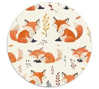 Fox 1000 Pièce Jigsaw Puzzles Jeux Éduchatifs Créatif Puzzle Rond Jeu De Défi Unique pour Adultes Et Enfants 1000pcs (67.5x67.5cm)